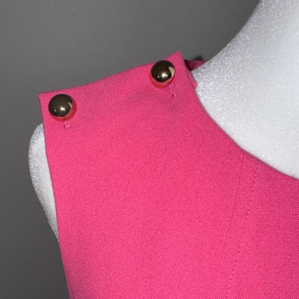 Shoshanna Vibrant Pink Professional Mini Sleeveless Dress Size 4 - Picture 3 of 10